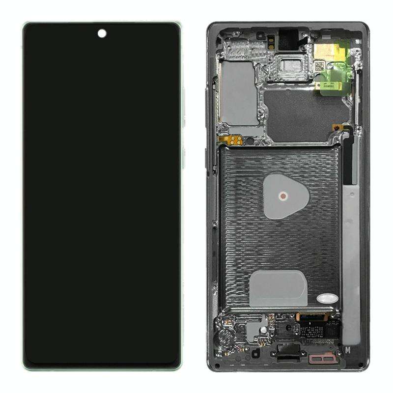 Original LCD Screen for Samsung Galaxy Note20 4G SM-N980 Digitizer Full Assembly With Frame (Green)