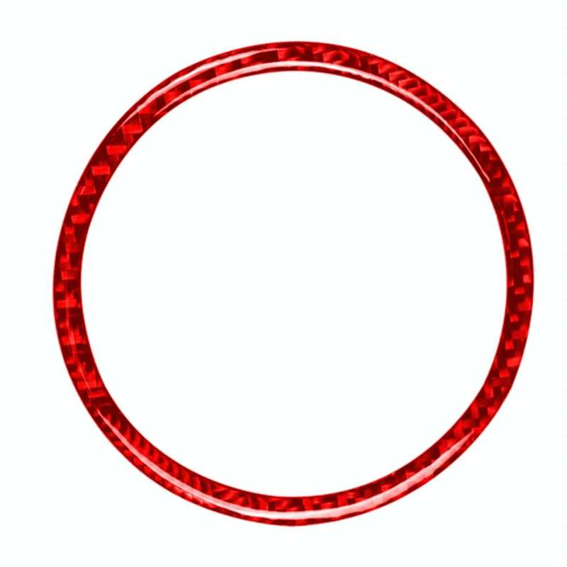 Car Carbon Fiber Steering Wheel Decorative Sticker for Mazda 3 Axela 2017-2018, Left and Right Dr...