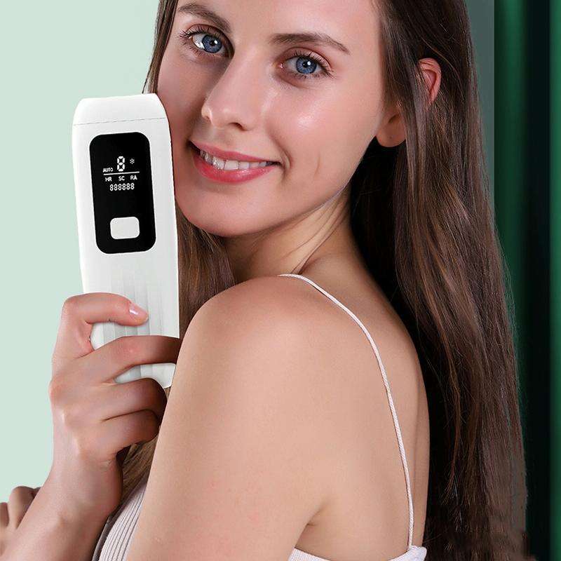 Portable Body Electric Hair Removal Instrument Home Laser Beauty Instrument(White)