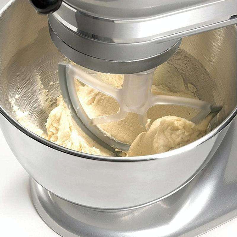 For KitchenAid 5QT Bowl-Lift Stand Mixers Plastic Flat Beater Paddle With Silicone Edges