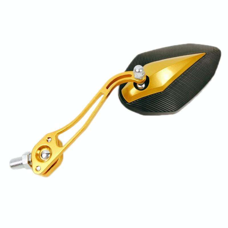 Aluminum Alloy Motorcycle Large-view Rearview Mirror Modification(Green)
