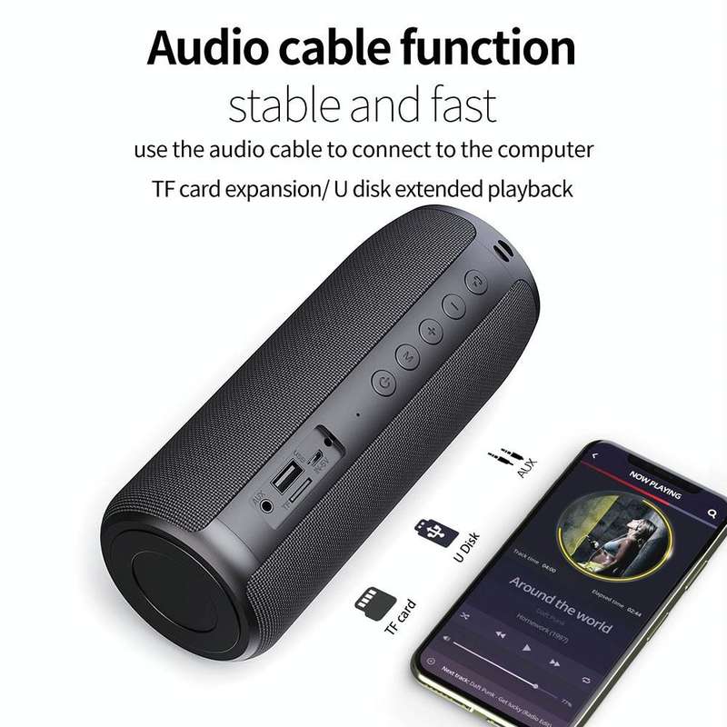 ZEALOT S51 Portable Stereo Bluetooth Speaker with Built-in Mic, Support Hands-Free Call & TF Card...