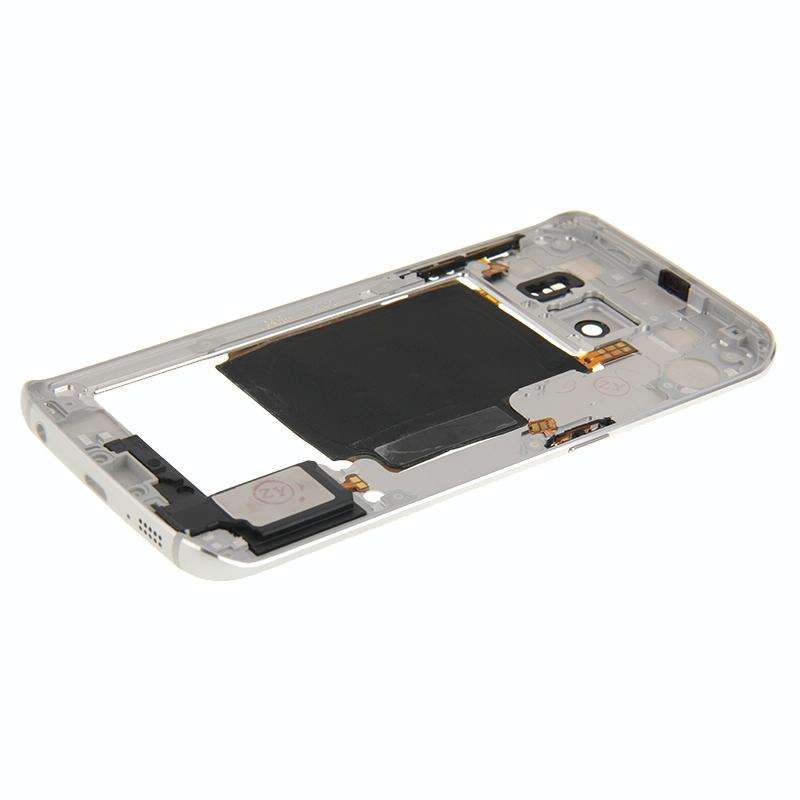 For Galaxy S6 Edge / G925 Back Plate Housing Camera Lens Panel with Side Keys and Speaker Ringer ...