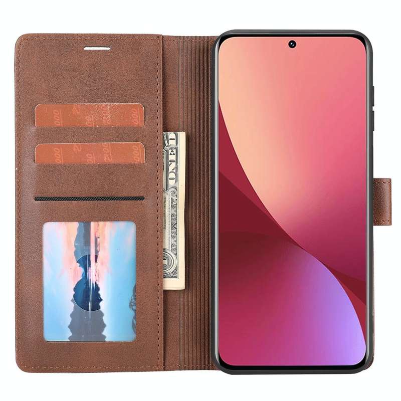 For Xiaomi 12 Pro Classic Wallet Flip Leather Phone Case(Brown)
