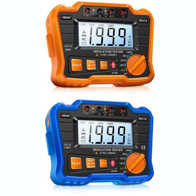 ANENG MH10 Digital High Precision Insulation Resistance Tester(Orange)