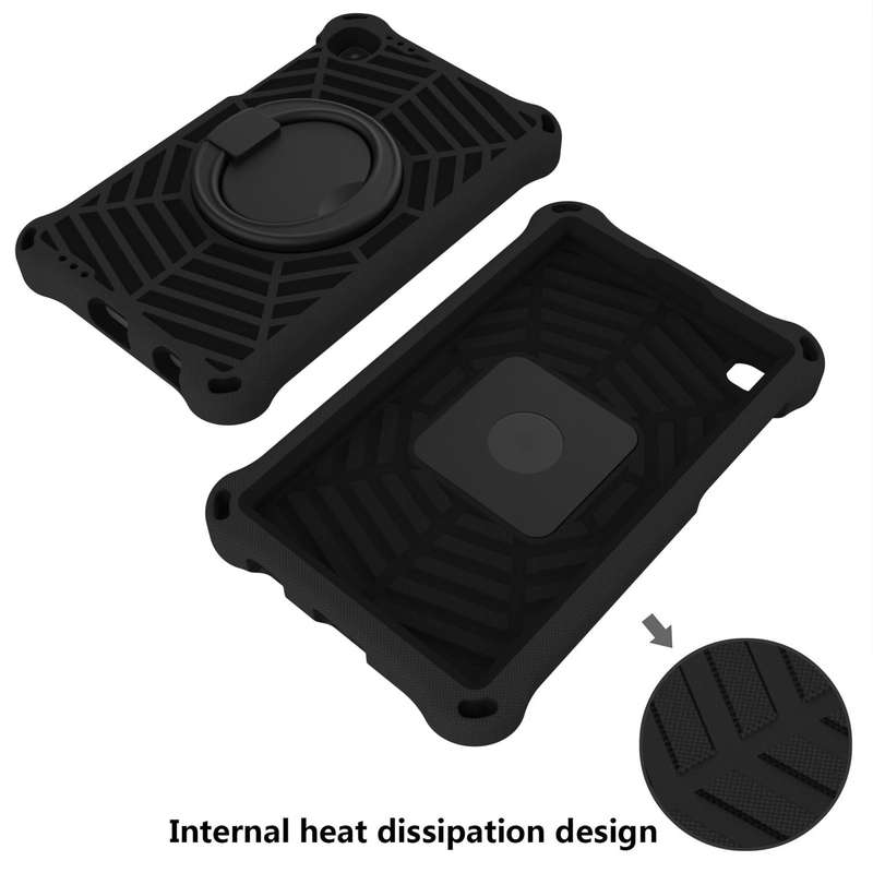For Samsung Galaxy Tab A7 Lite 8.7 SM-T220 Spider King EVA Protective Tablet Case(Black)