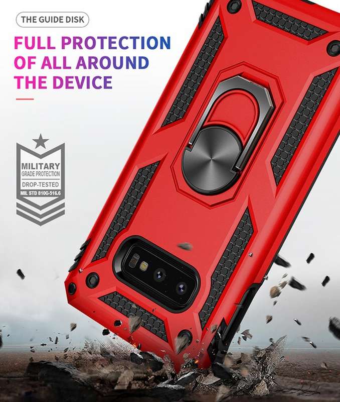 Sergeant Armor Shockproof TPU + PC Protective Case for Galaxy S10e, with 360 Degree Rotation Hold...