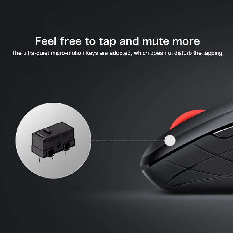 Lenovo ThinkLife Dual Mode Mute Wireless Bluetooth Mouse (Black)