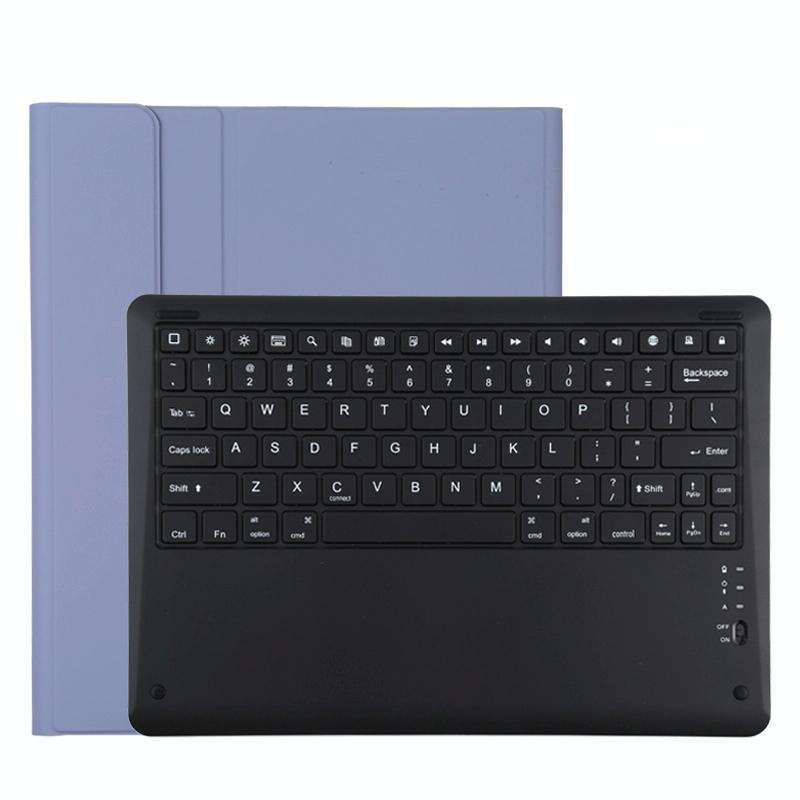 T129 Detachable Bluetooth Black Keyboard Microfiber Leather Tablet Case for iPad Pro 12.9 inch (2...