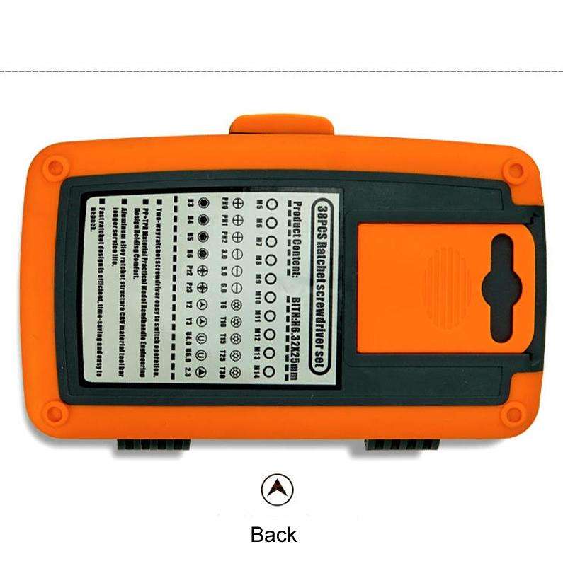 38 In 1 Labor-Saving Ratchet Multi-Purpose Screwdriver Set Household Hardware Tools Combination S...