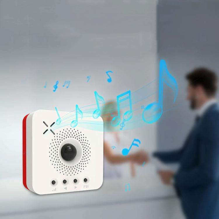 Wireless Human Body Sensing Doorbell Help Call Alarm + Wireless Button Kit