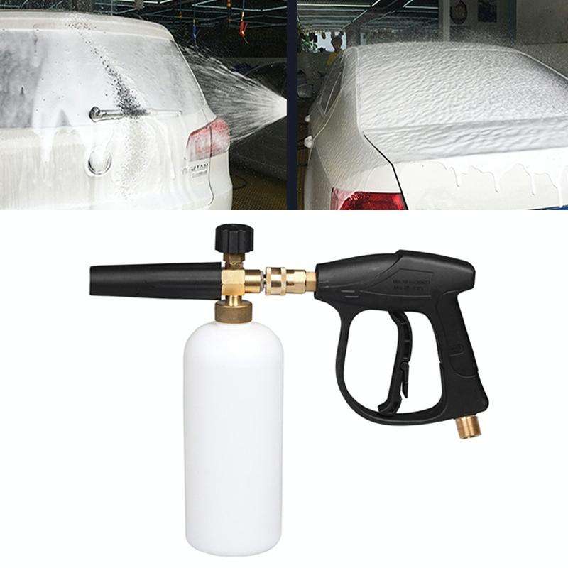 High Pressure Car Wash Foam Gun Soap Foamer Generator Water Sprayer Gun, Outer Wire: 22 x 1.5, In...