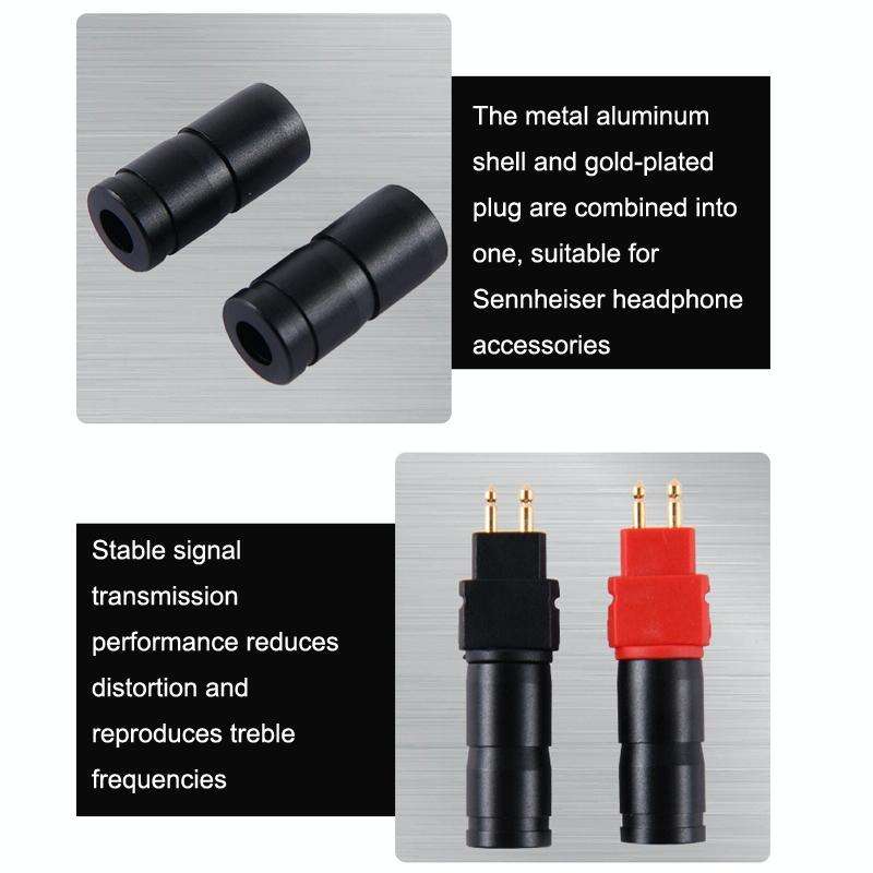 For Sennheiser HD580 / HD600 / HD650 / HD660S Headset Pins(Black)