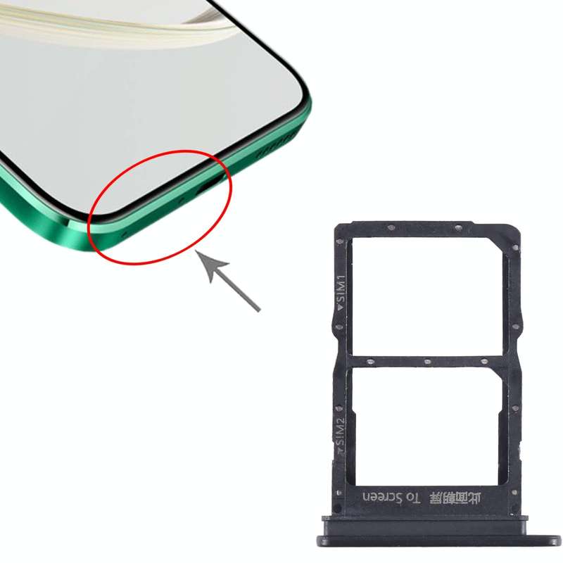 For Huawei Nzone S7 Pro+ 5G SIM + SIM Card Tray (Black)