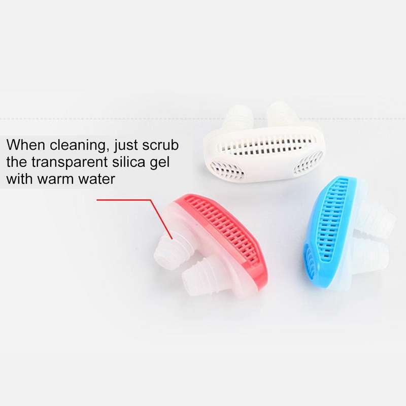 2 in 1 ABS Silicone Anti Snoring Air Purifier (Red)