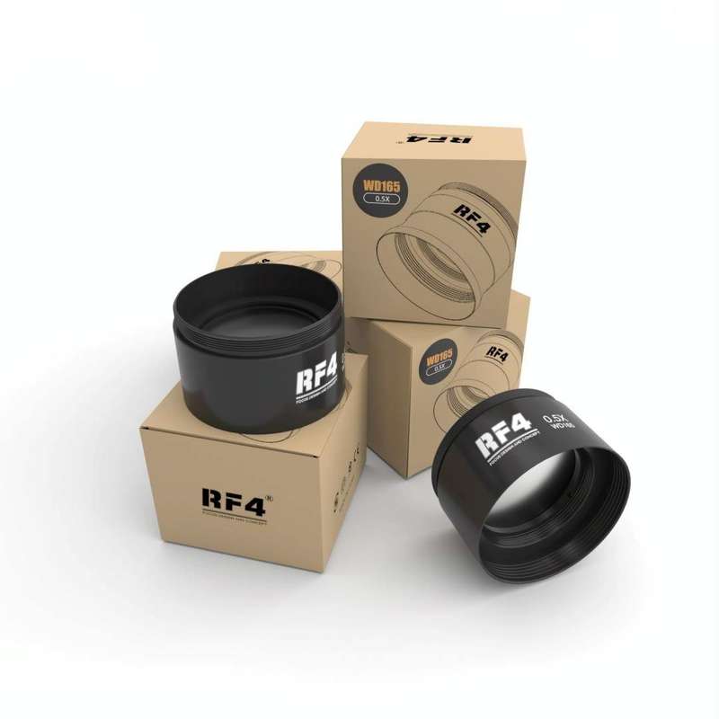 Ten-fold With Scale Microscope Wide-angle Eyepiece, RF4 0.5X microscope multiplier lens:600