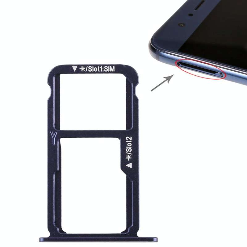SIM Card Tray + SIM Card Tray / Micro SD Card for Huawei Honor 8 (Blue)