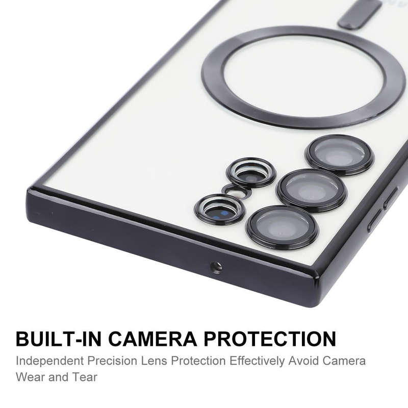 For Samsung Galaxy S22 Ultra 5G ENKAY Electroplated MagSafe Shockproof TPU Phone Case with Lens F...
