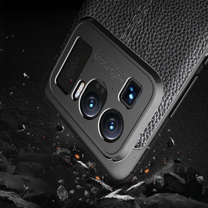 For Xiaomi Mi 11 Ultra Litchi Texture TPU Shockproof Case(Black)