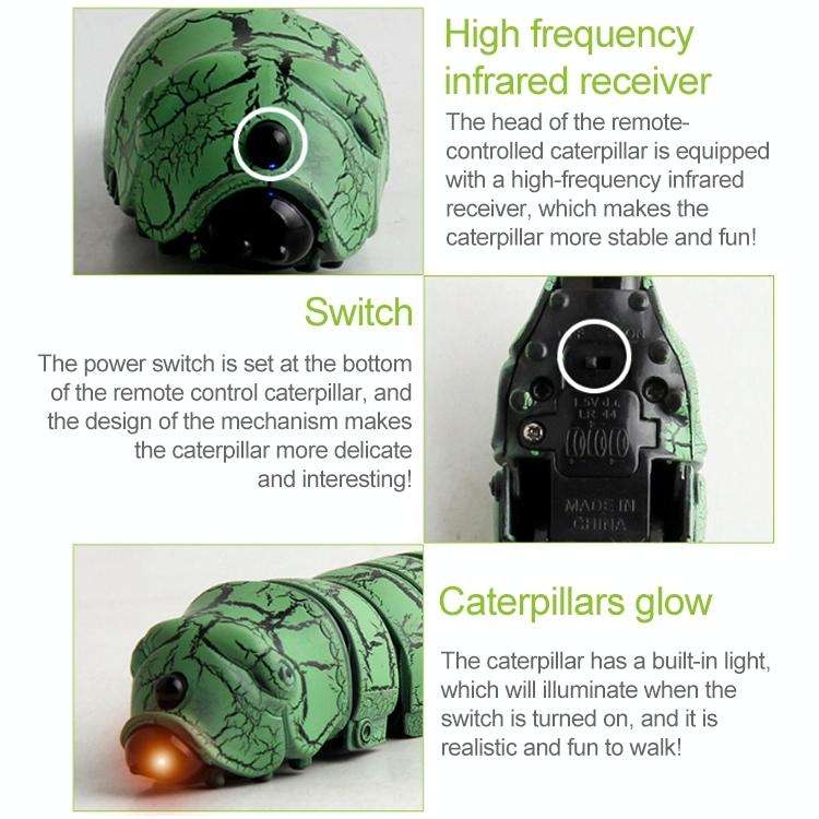 9910A Infrared Sensor Remote Control Simulated Insect Creative Children Electric Tricky Toy Model...