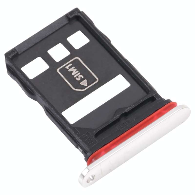 SIM Card Tray + NM Card Tray for Huawei Mate 40E 5G (Silver)