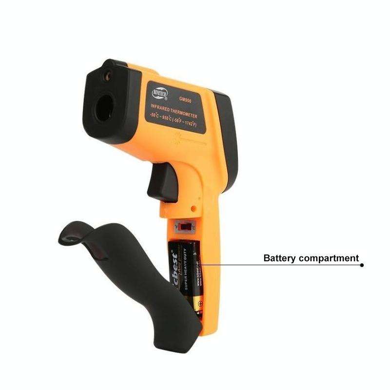 Infrared Thermometer, Temperature Range: -50 - 700 Degrees Celsius(Yellow)
