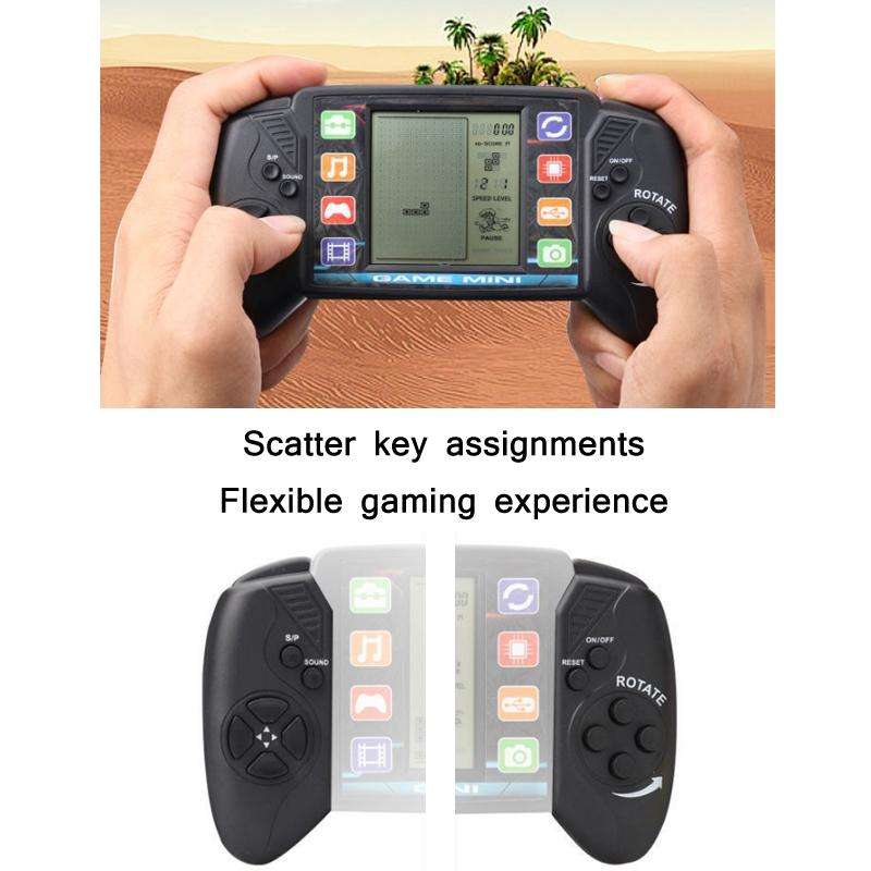 Large Screen Children Handheld Game Console Electronic Toys(Pink)