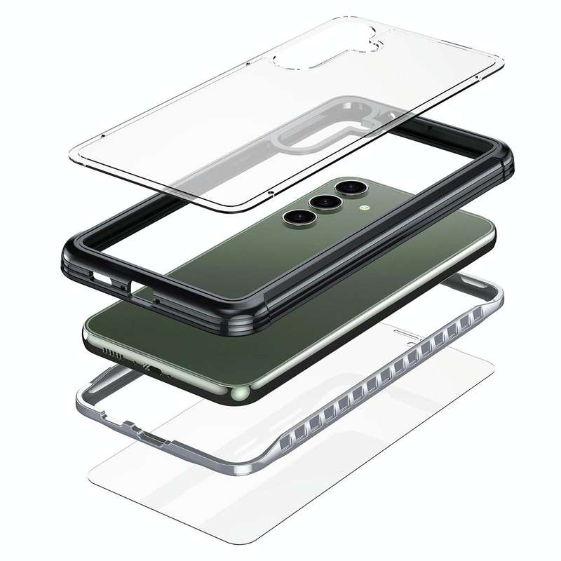 For Samsung Galaxy S23 FE 5G Life Waterproof Rugged Phone Case(Black)