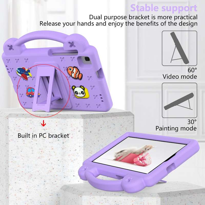 For Samsung Galaxy Tab A 8.0 2019 T290 / T295 Handle Kickstand Children EVA Shockproof Tablet Cas...
