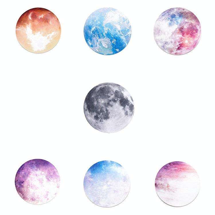 5 PCS Round Rubber Planet Mouse Pad(Mars)