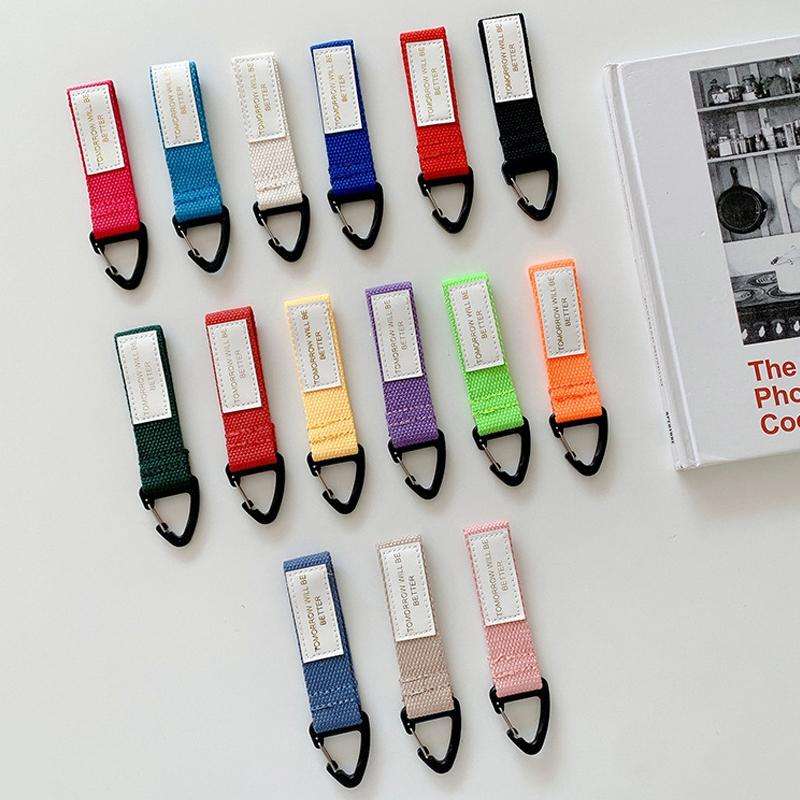 3PCS Mobile Phone Case Wrist Strap Lanyard School Bag Pendant Decoration(White)
