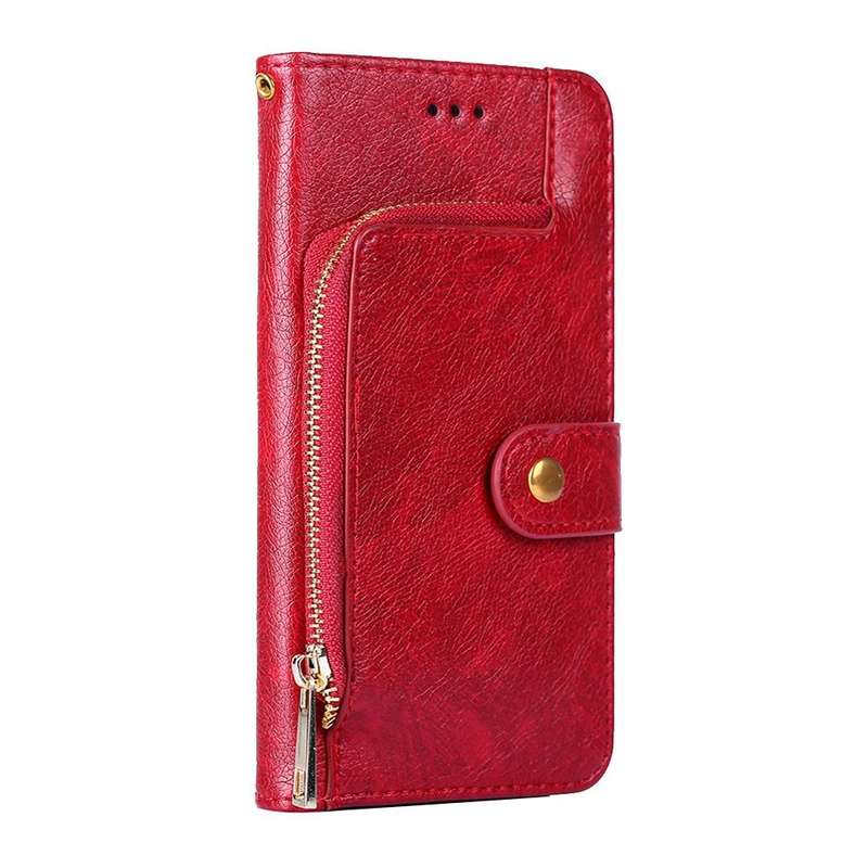For ZTE Libero 5G Zipper Bag PU + TPU Horizontal Flip Leather Case with Holder & Card Slot & Wall...