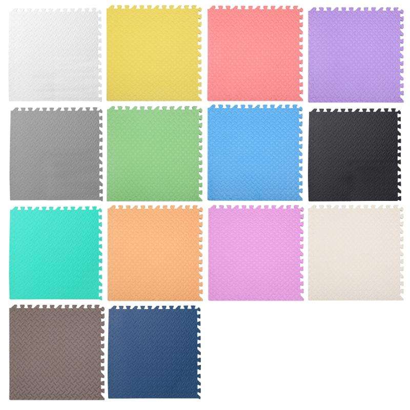 10 PCS Household Children Bedroom Stitching Leaf Pattern Thick Foam Crawling Mat, Size: 30x1.0cm(...