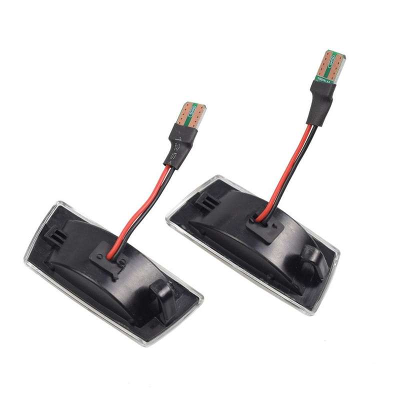 2pcs For Chevrolet Cruze 2009-2014 Car Dynamic LED Fender Side Light 1713423(Transparent Black)