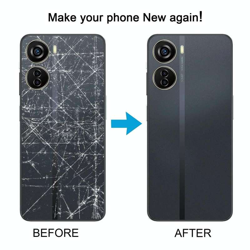 For ZTE Blade V40 Design Battery Back Cover(Grey)
