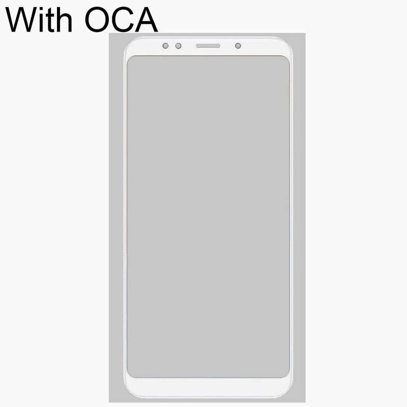 Front Screen Outer Glass Lens with OCA Optically Clear Adhesive for Xiaomi Redmi 5 Plus(White)