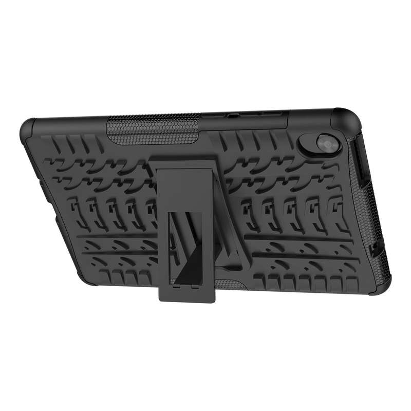 For Lenovo Tab M8 3rd Gen 8506 / M8 HD 8505 Tire Texture Shockproof TPU+PC Tablet Case with Holde...