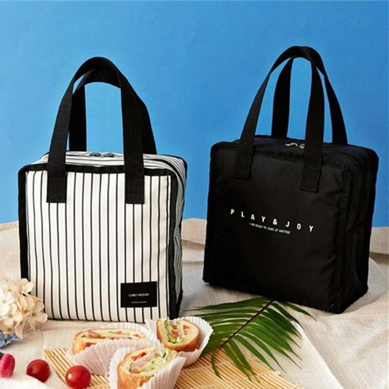 Multifunctional Portable Insulated Lunch Box Bag(Day Mini Black)