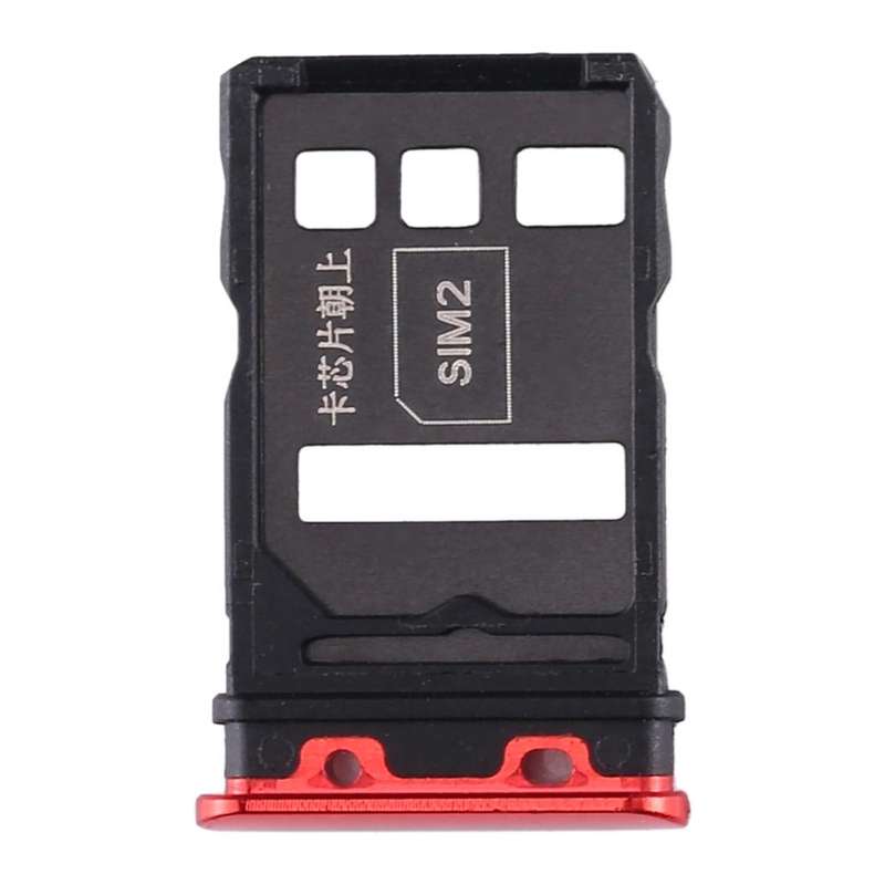 SIM Card Tray + SIM Card Tray for Honor V30 Pro / Honor V30(Red)
