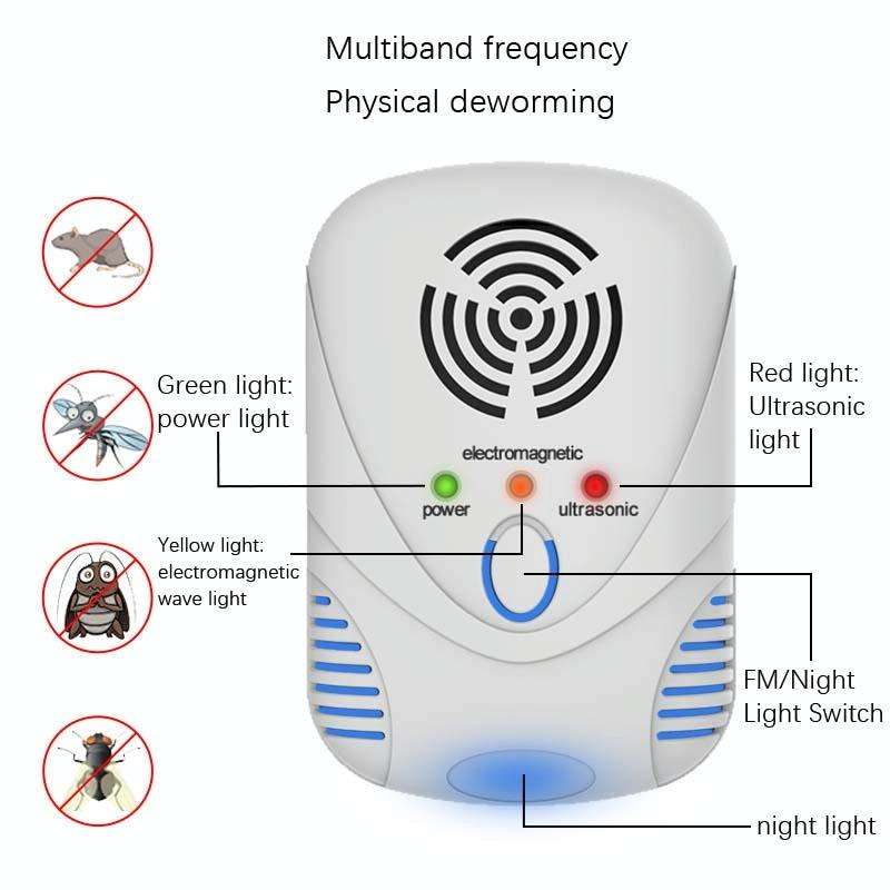 DC-9001 Household Electronic Mouse Repeller, Specification: UK Plug(White)