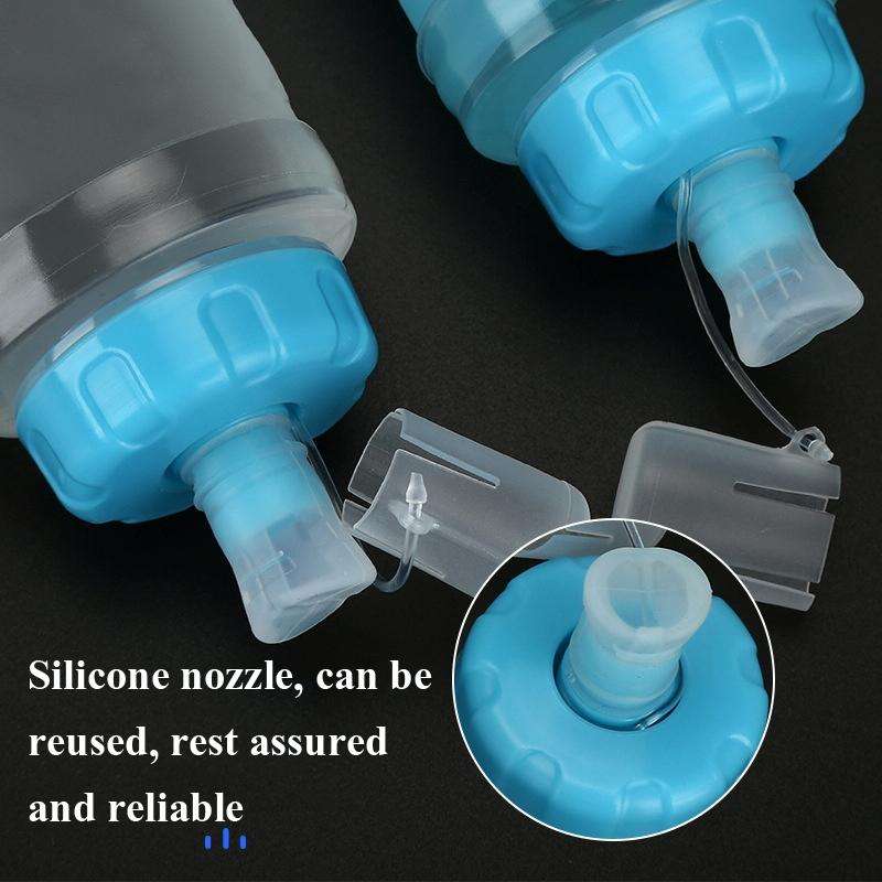 AFISHTOUR TPU Outdoor Sports Soft Water Bag Marathon Water Bottle Folding Water Bag, Capacity: 40...