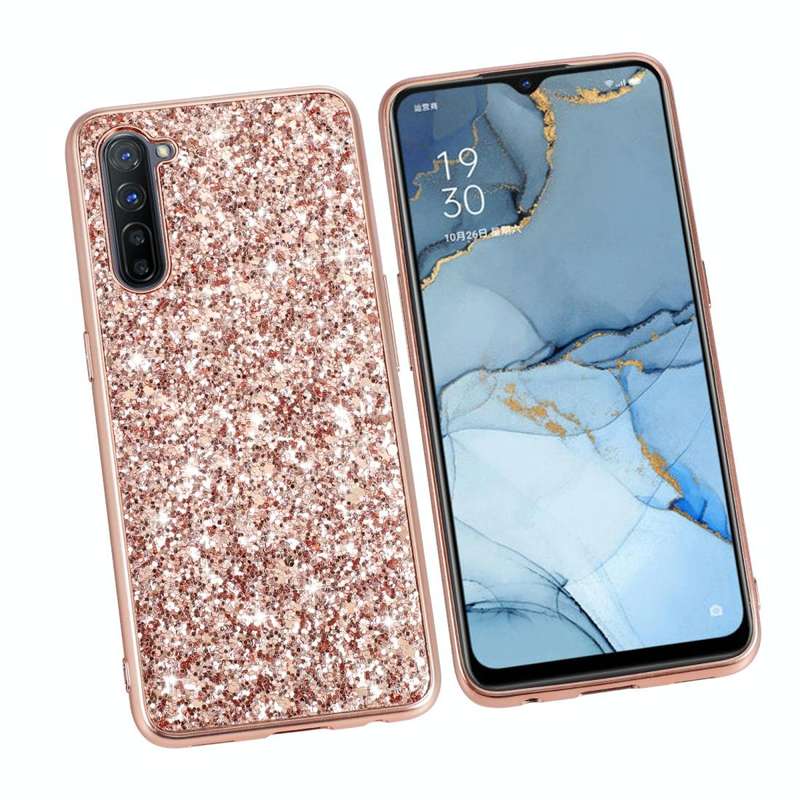 Glitter Powder Shockproof TPU Protective Case(Red)
