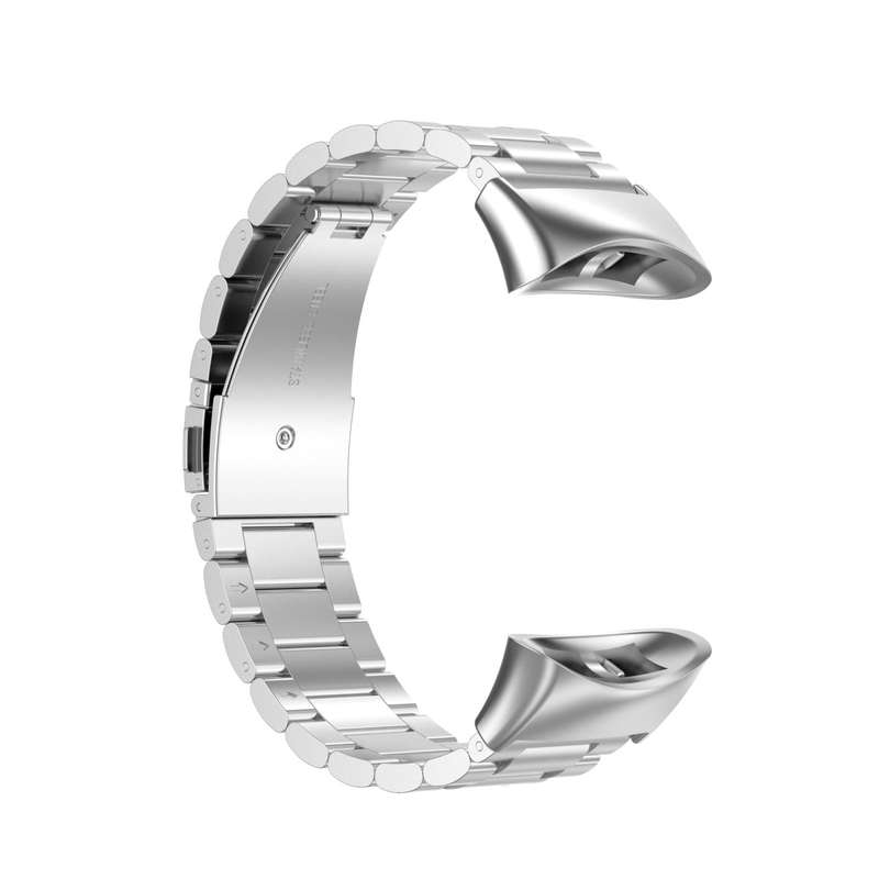 For Garmin Forerunner 45 / 45S / Swim 2 Universal Three Beads Stainless Steel Watch Band(Silver)