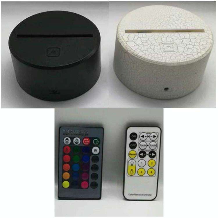 3W Excavator 3D Light Colorful Touch Control Light Creative Small Table Lamp with Black Base, Sty...