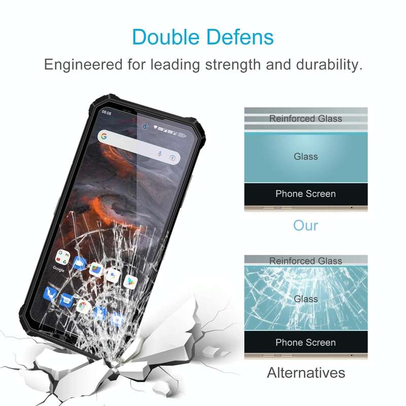 For OUKITEL WP19 50pcs 0.26mm 9H 2.5D Tempered Glass Film