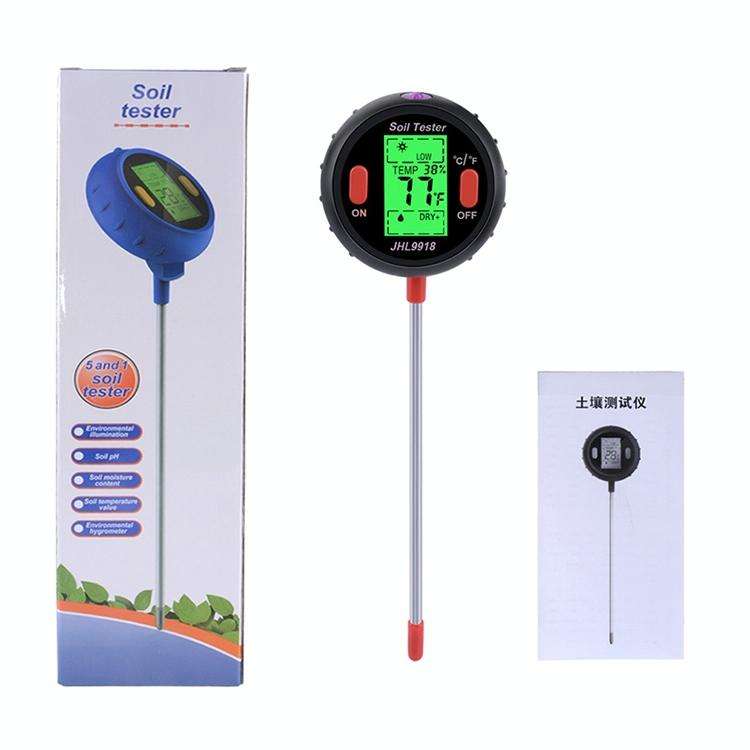 Five-In-One Soil Meter PH Humidity Temperature Photometry Detector PH Photometry Multifunctional ...