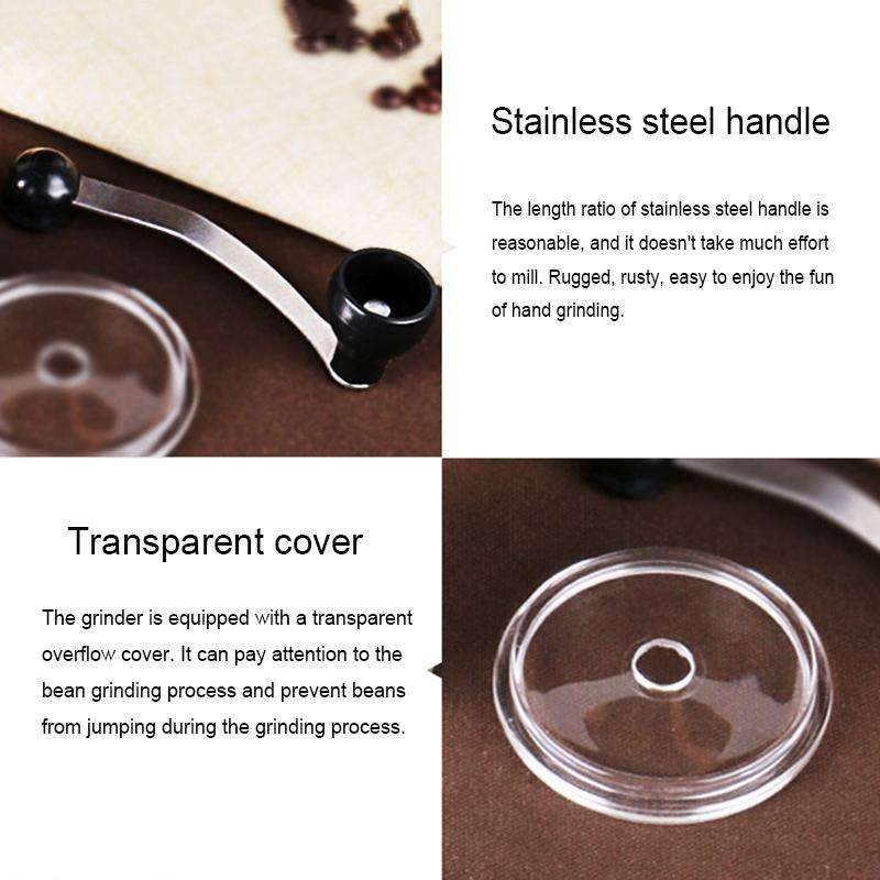 Portable Conical Burr Mill Manual Spice Herbs Hand Grinding Machine Coffee Grinder, Capacity: 36g