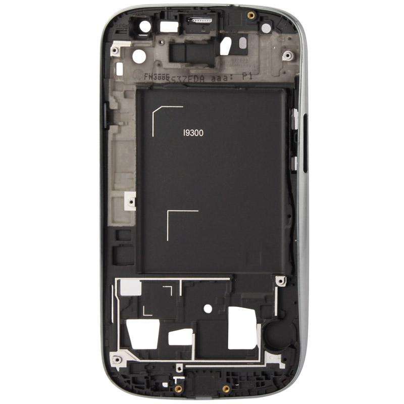 For Galaxy S III / i9300 Original 2 in 1 LCD Middle Board + Original Front Chassis(Silver)