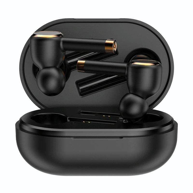 L2 TWS Stereo Bluetooth 5.0 Wireless Earphone with Charging Box, Support Automatic Pairing(Black)