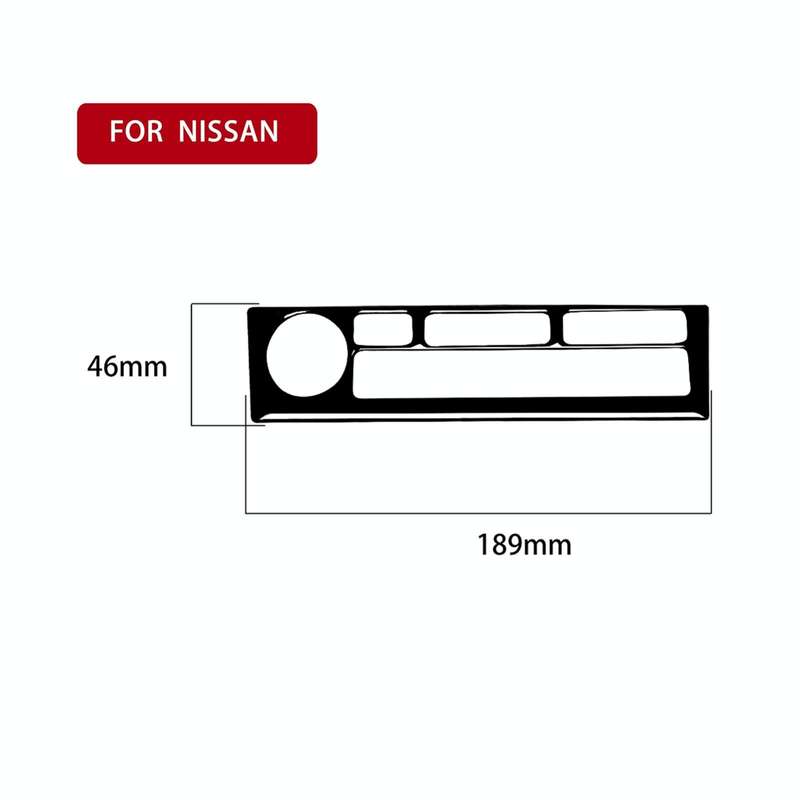For Nissan 350Z 2003-2009 Car Navigation Keys Decorative Stickers, Left and Right Drive Universal